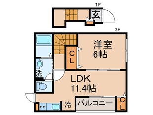 カレント六笠の物件間取画像